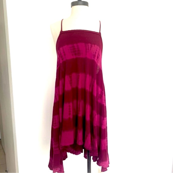 WOMENS We The Free People Women's Seashell Tie Dye Stripe Tunic Dress Size S - Picture 4 of 8